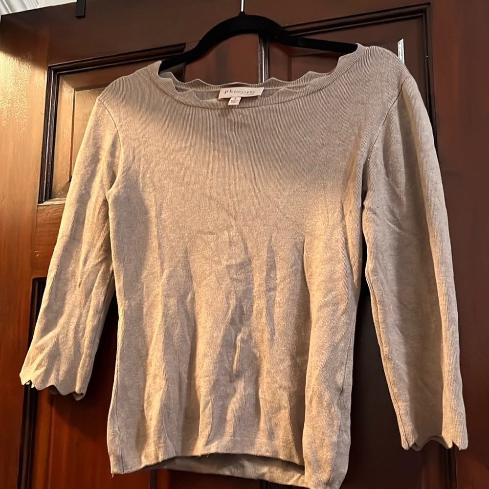 Philosophy 3/4 sleeve sweater